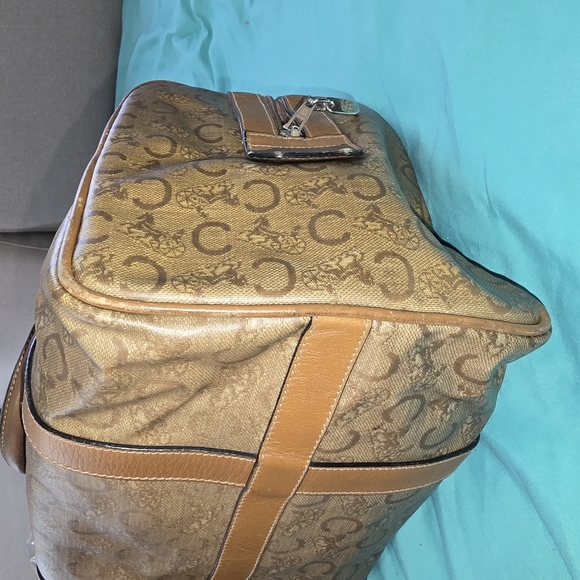 Celine Brown Travel Bag with Leather Accents - Picture 7 of 13